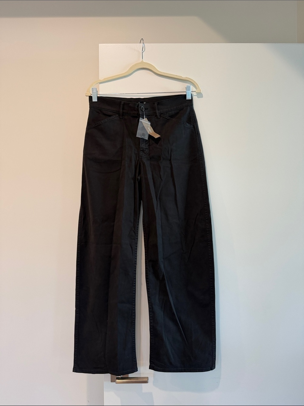 J. Crew Women’s Black Wide-Leg Stretch Trousers Size 26